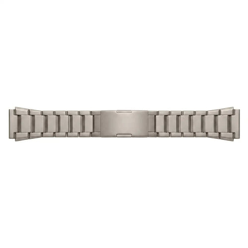 Refined Titanium Strap, laid flat, joined, direct top view