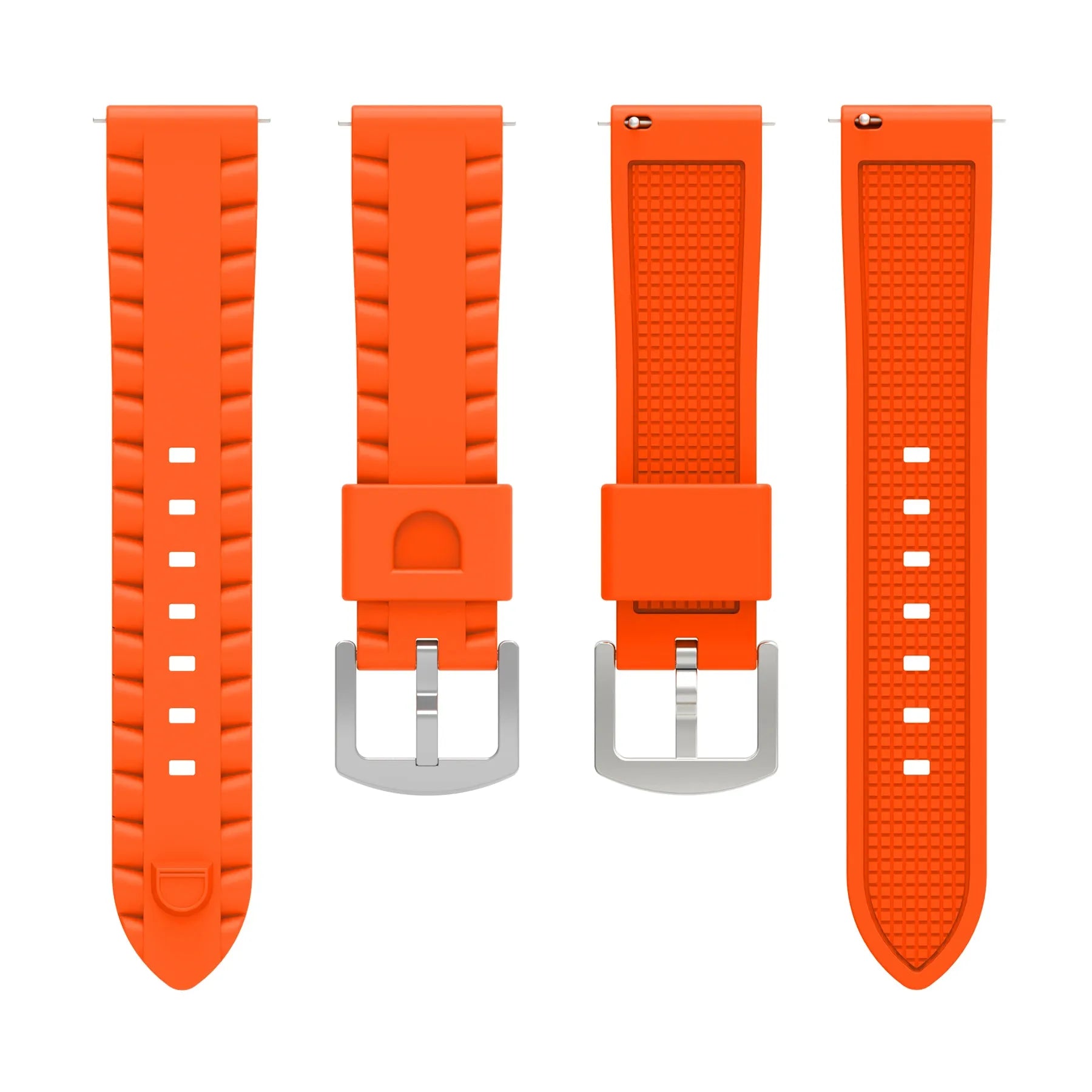 Coros Apex 4 - 46mm Wave Silikonarmband (Orange)