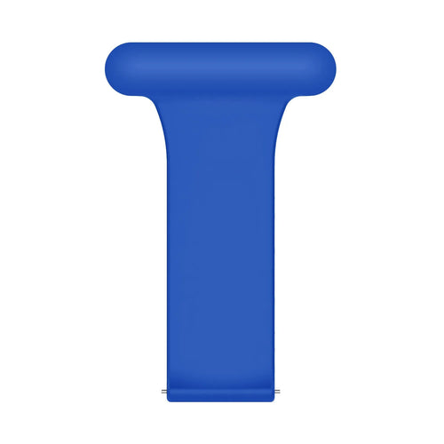Silicone Nurse Fob, laid flat, separate parts, top and underside view