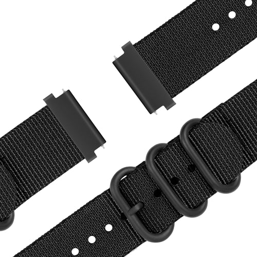 Bandz Garmin Venu Buckled Nylon Strap (Black)