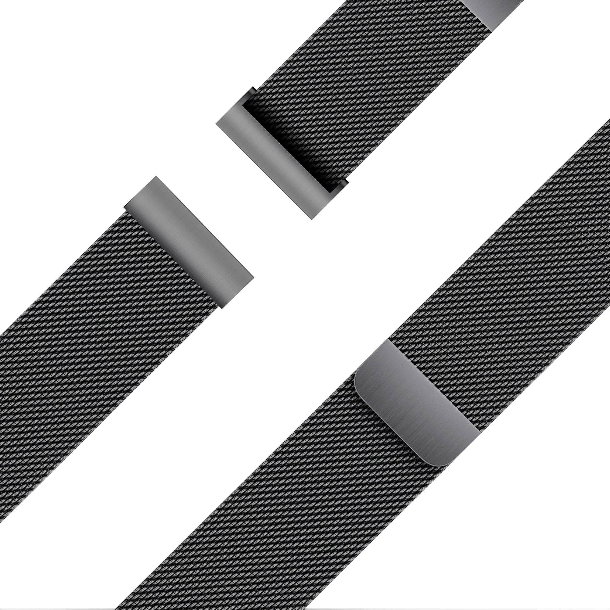 Bandz Garmin Forerunner 265s Milanese Loop Strap (Black)
