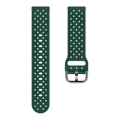 Braided Silicone Strap, laid flat, separate parts, top and underside view