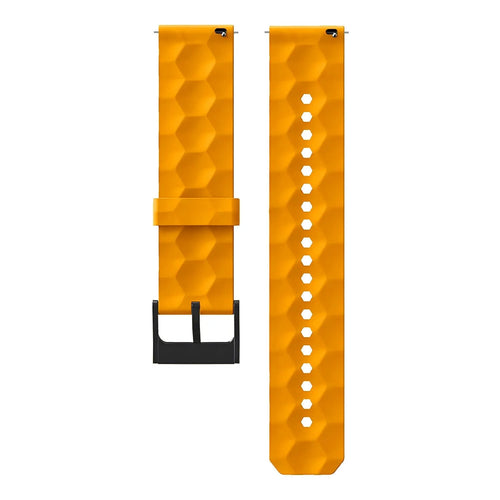 Coros Pace 2 Silicone Hexa Strap (Orange)