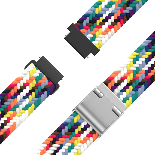 Woven Nylon Strap, laid flat, separate parts, top and underside view