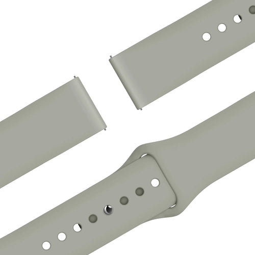 Bandz Coros Apex 4 - 42mm Sportarmband 'Easy Fit' (Hell Grau)