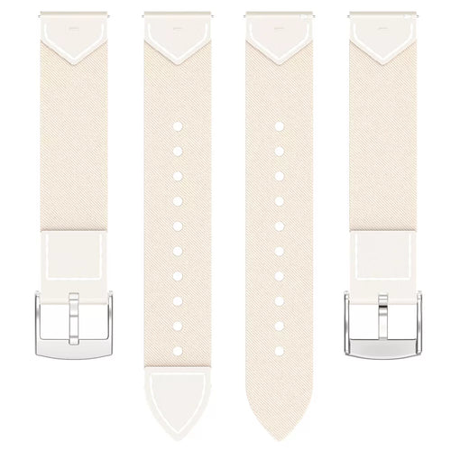 Withings ScanWatch Light Nylon Hybrid Strap (Starlight)