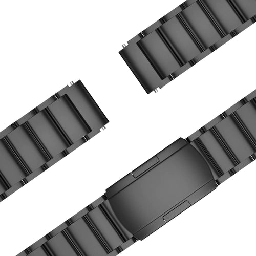 Bandz Garmin Vivoactive 4s Titanium Link Strap (Black)