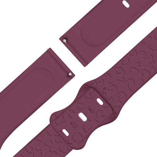 Bandz Garmin Bounce 2 Silikonarmband 'Leopard' (Wrinrot)
