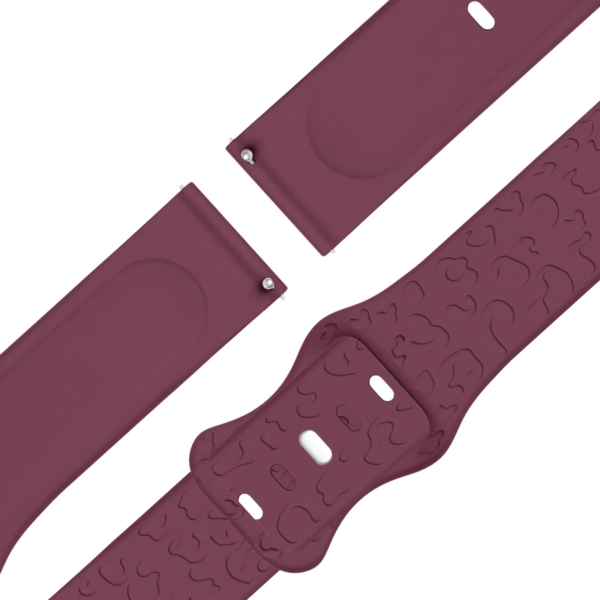 Bandz Garmin Bounce 2 Silikonarmband 'Leopard' (Wrinrot)
