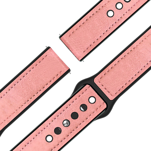 Bandz Garmin Approach S40 Leather Strap 'Hybrid' (Pink)