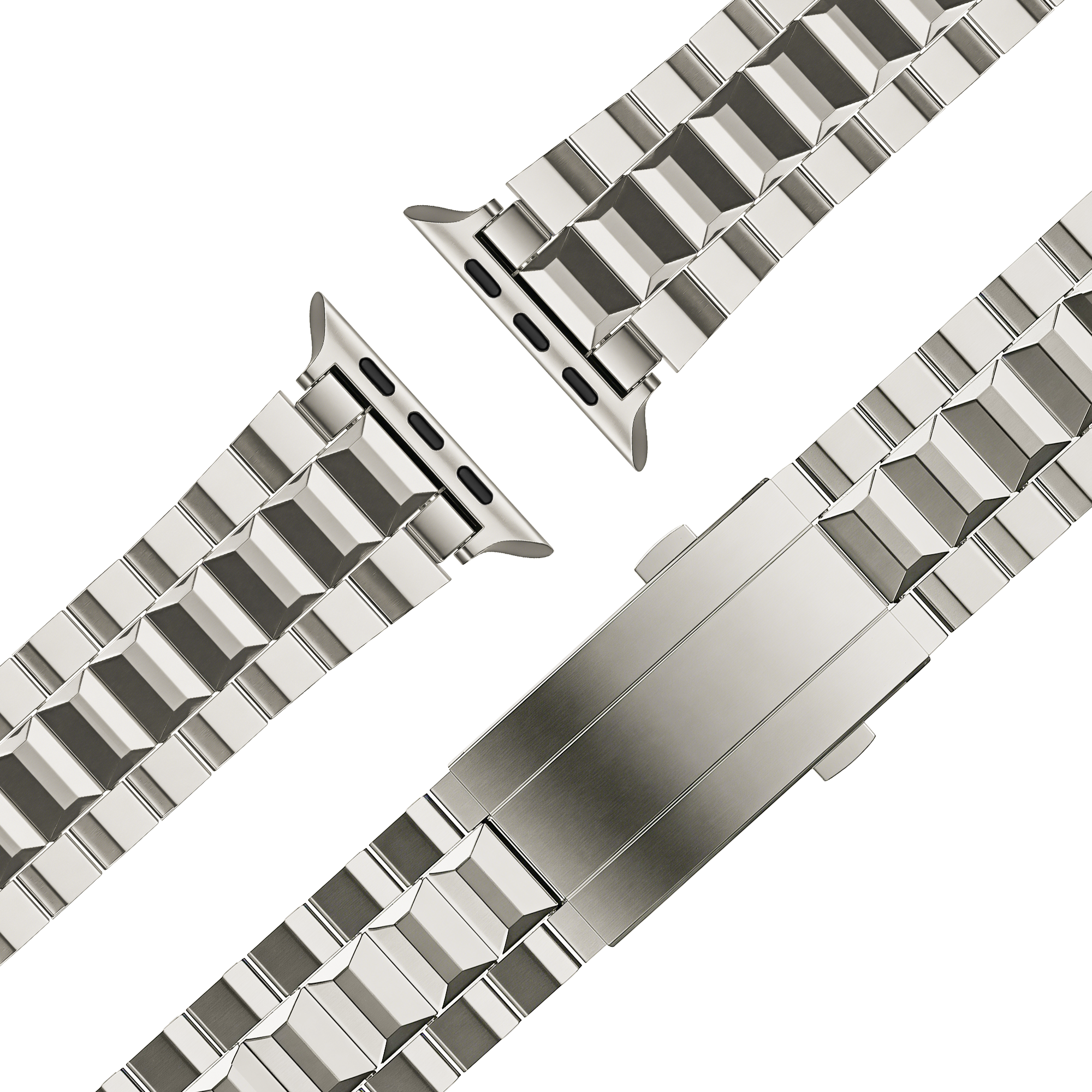 Bandz Apple Watch Ultra Titanarmband 'Deluxe' (Titan)