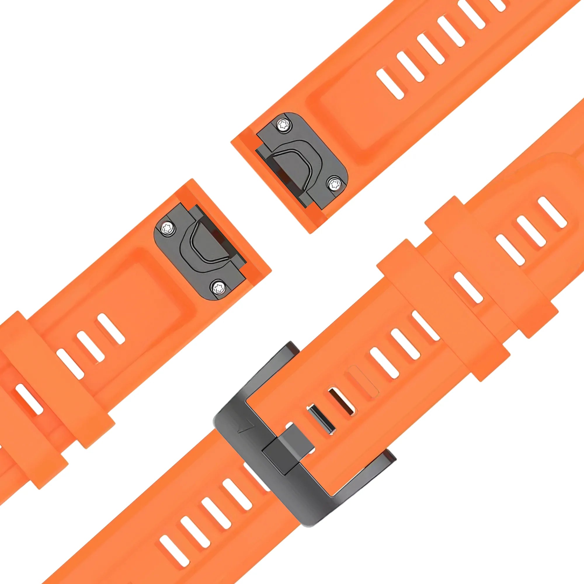Bandz Garmin Fenix 7s Silikonarmband 'Classic' (Orange)
