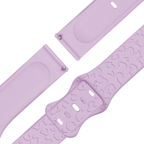 Bandz Garmin Bounce 2 Silikonarmband 'Leopard' (Hell Lila)