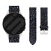 Coros Pace 2 Glitzerndes Lederarmband (Schwarz)