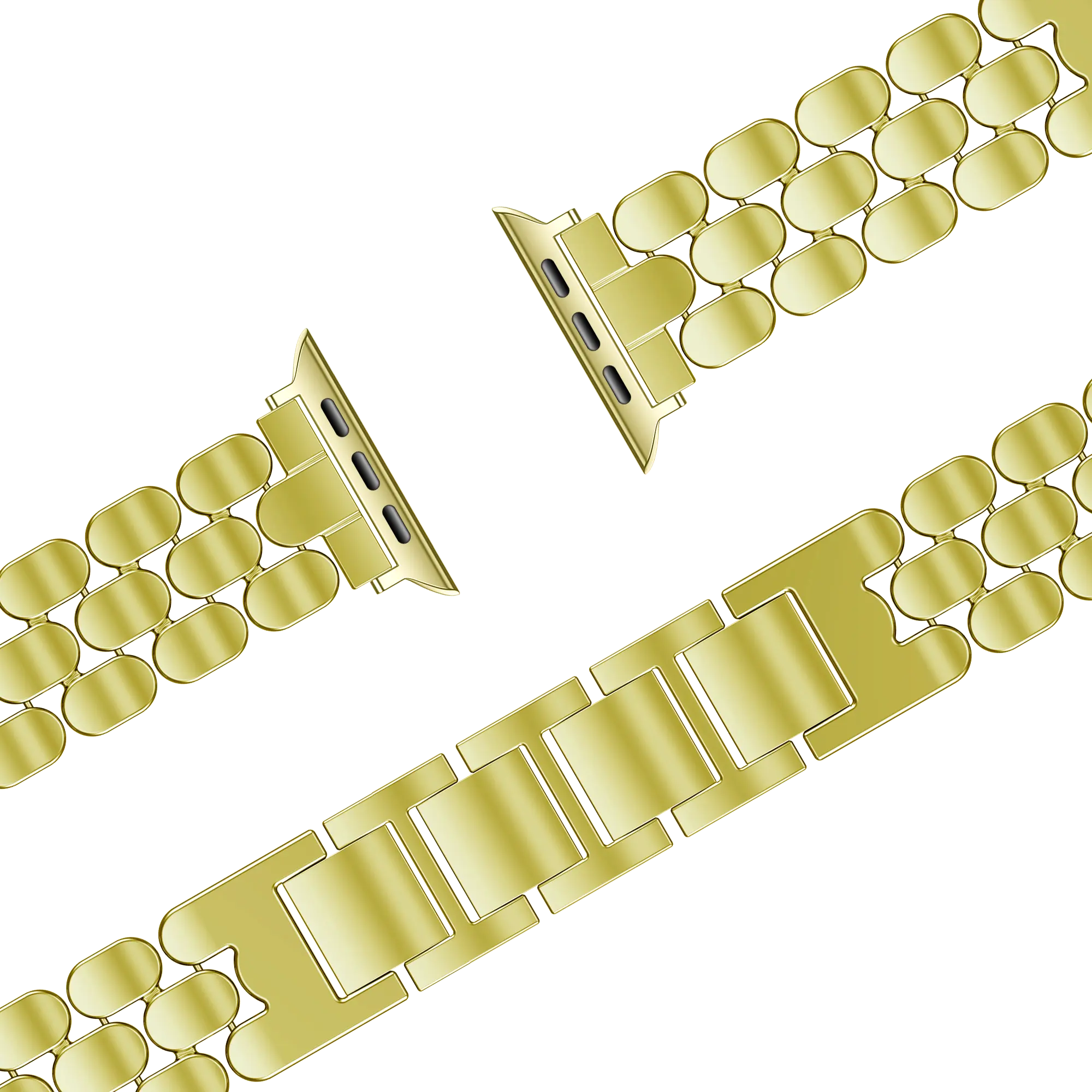 Bandz Apple Watch Stahlarmband 'Oval' (Gold)