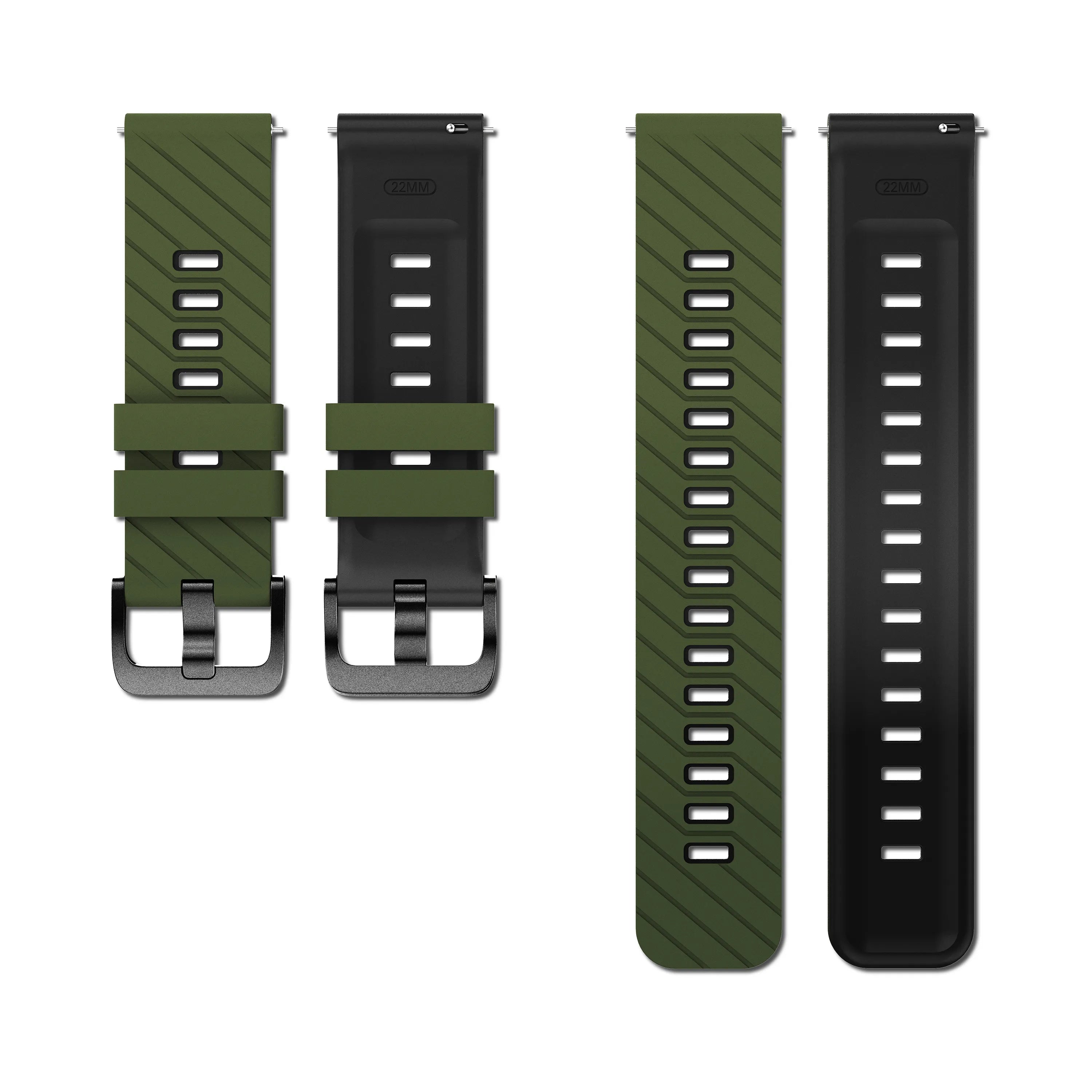 Huawei Watch GT 5 - 46mm Twill Sport Strap (Green/Black)