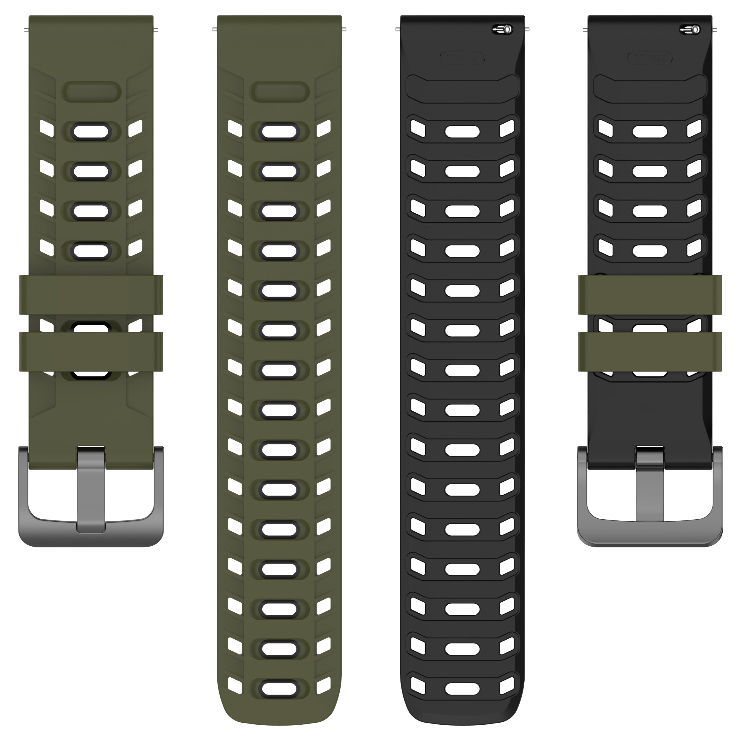 Amazfit GTR 4 Mecha Sport Strap (Green/Black)