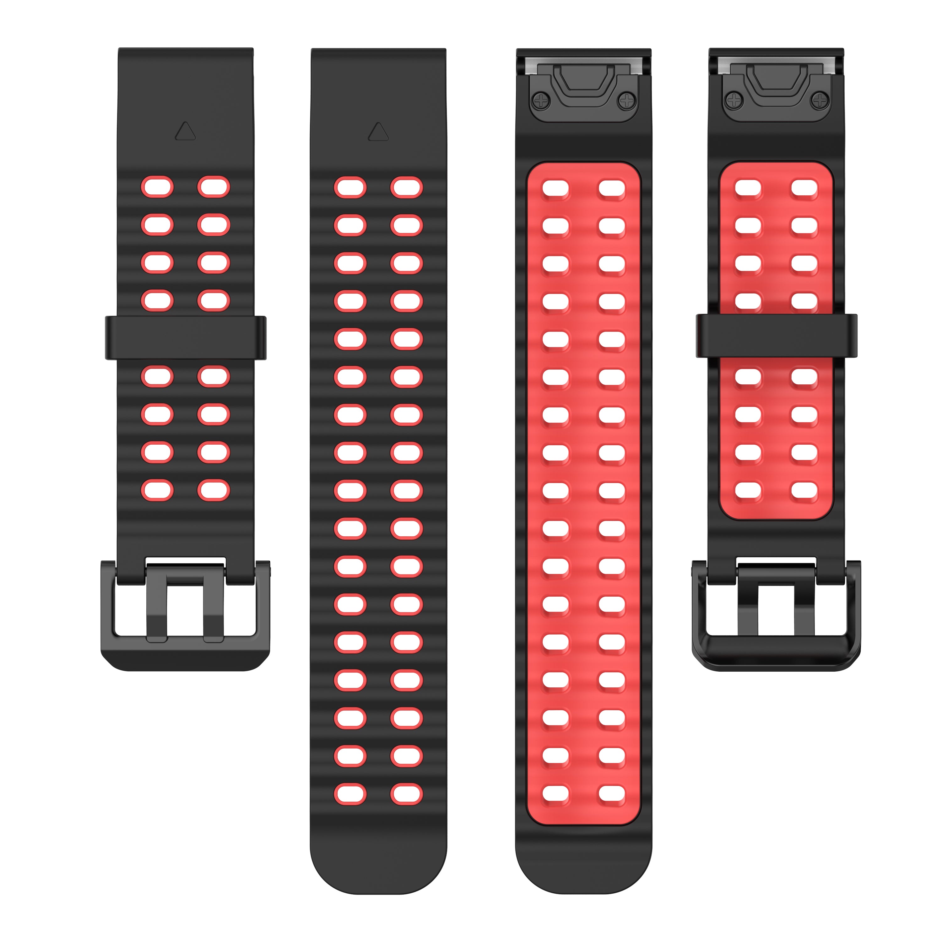 Garmin Tactix 7 Pro Wave Sport Strap (Black/Red)