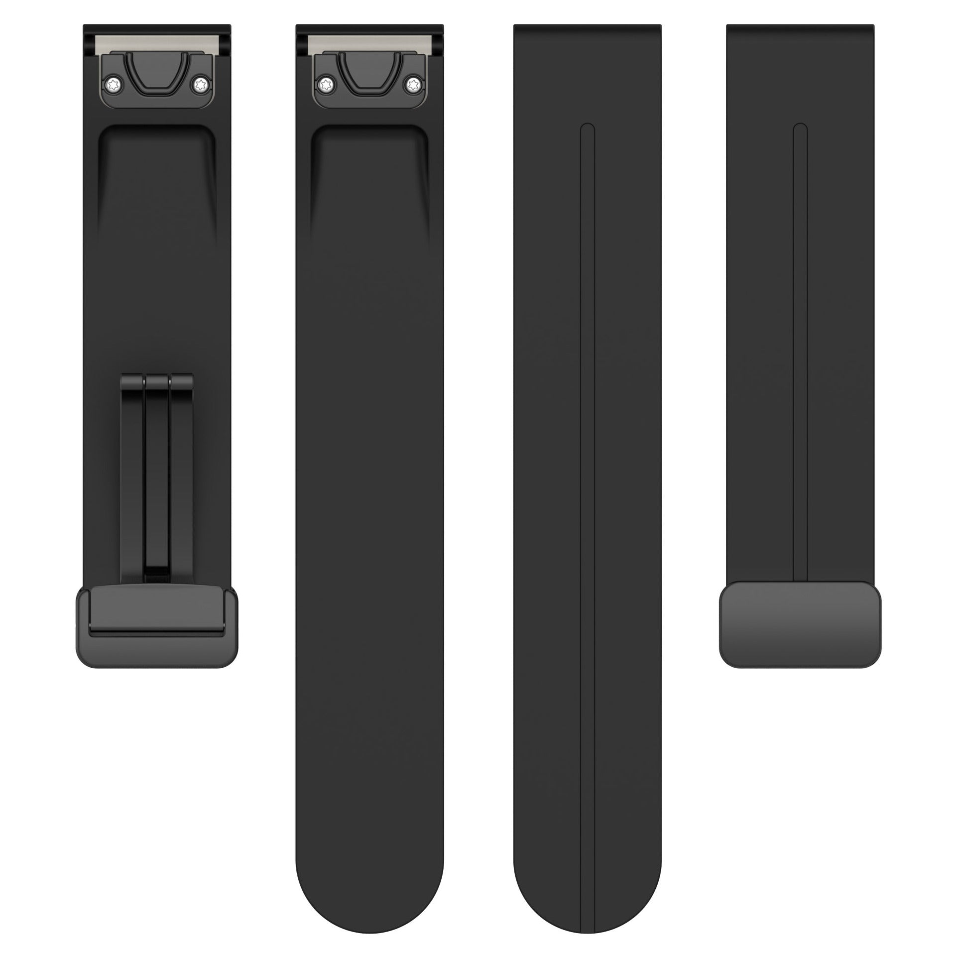 Garmin Tactix 7 Pro D-Buckle Silicone Strap (Black)
