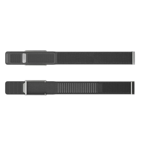 Nylon Hybrid Strap, laid flat, separate parts, top and underside view