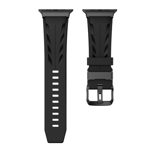 Apple Watch Race Silikonarmband (Schwarz)