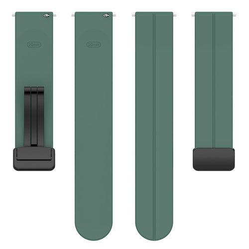 Withings ScanWatch 2 - 42mm D-Buckle Silicone Strap (Dark Green)