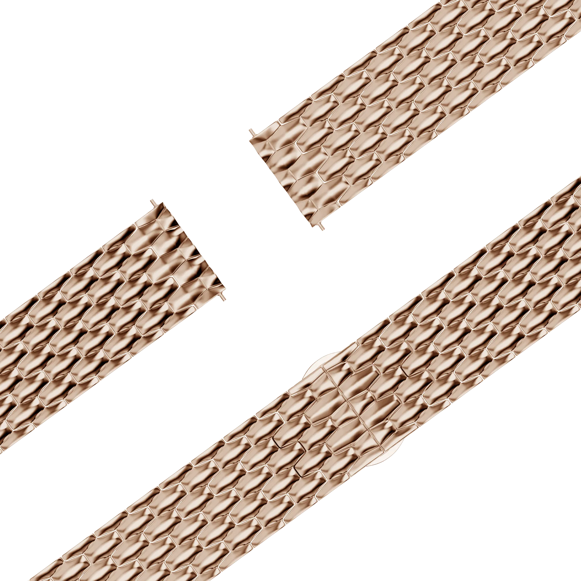 Bandz Garmin Approach J1 Stahlarmband 'Dragon' (Roségold)