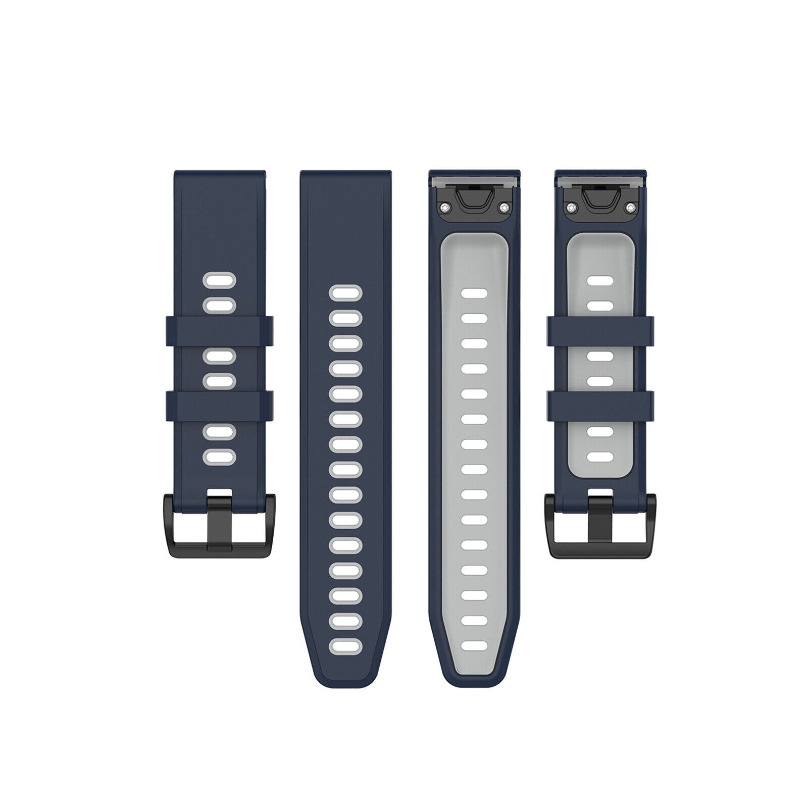 Garmin Fenix 8 Pro - 51mm Sport Armband mit Schnalle (Blau/Grau)