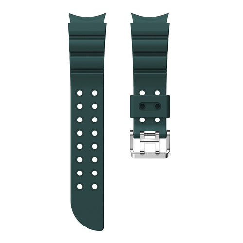 Silicone Strap 'Armour', laid flat, separate parts, top and underside view