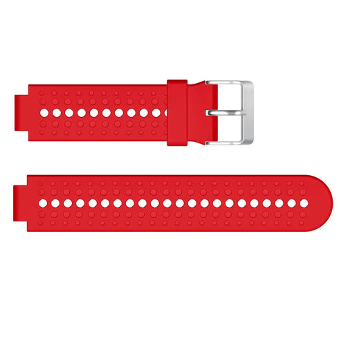 Silicone Strap, laid flat, separate parts, top and underside view
