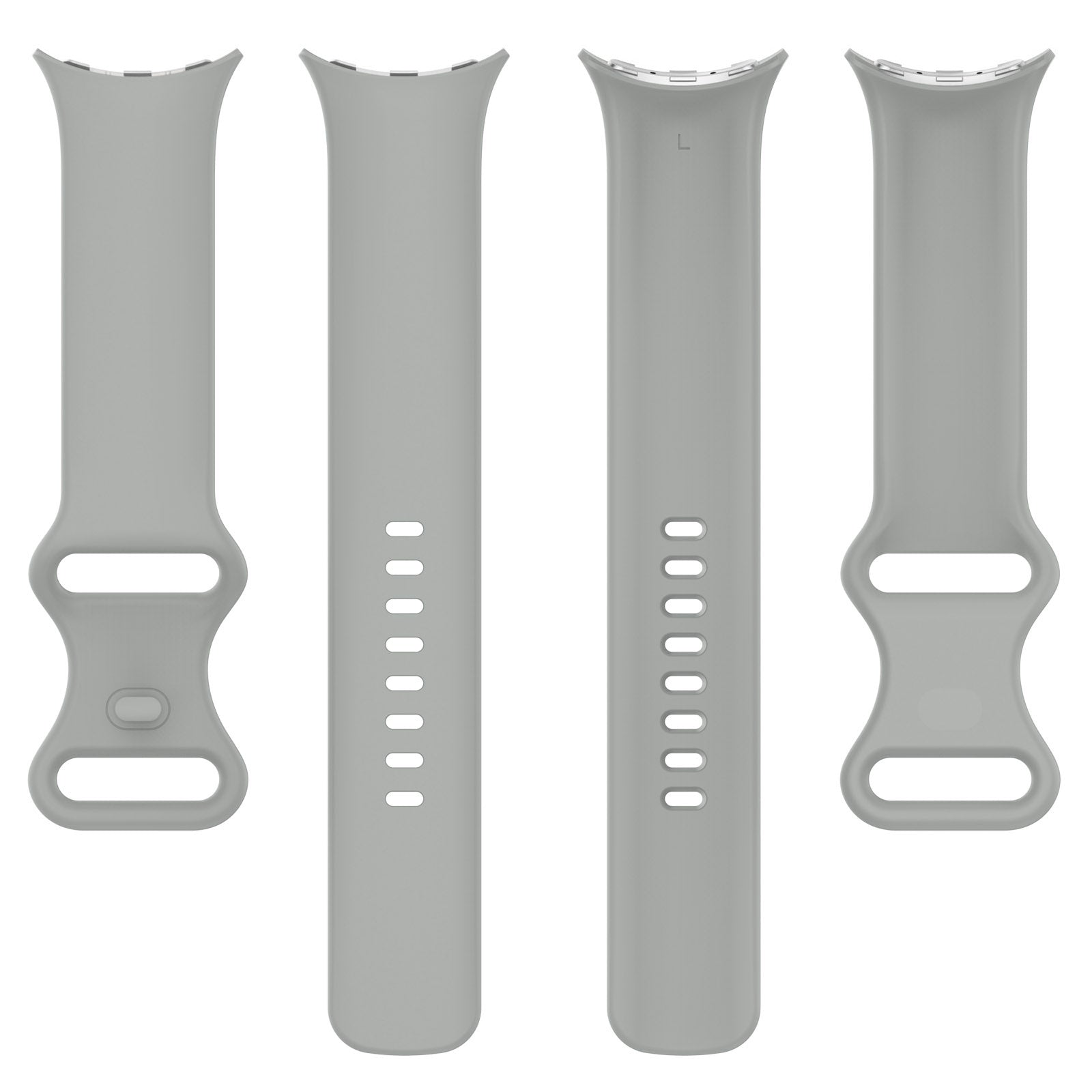 Google Pixel Watch 4 - 45mm Klassisches Silikonarmband (Grau)