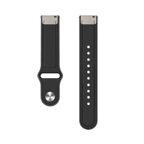 Amazfit GTR 4 Leather Hybrid Strap (White)