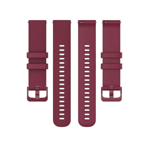 Samsung Galaxy Watch Active Premium Silicone Strap (Dark Red)