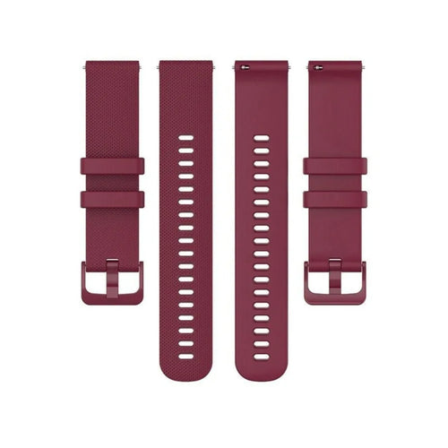Polar Grit X Premium Silicone Strap (Dark Red)