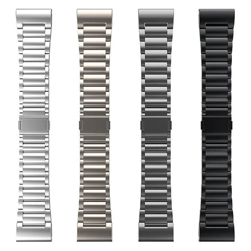 Magnetic Titanium Strap, laid flat, separate parts, top and underside view