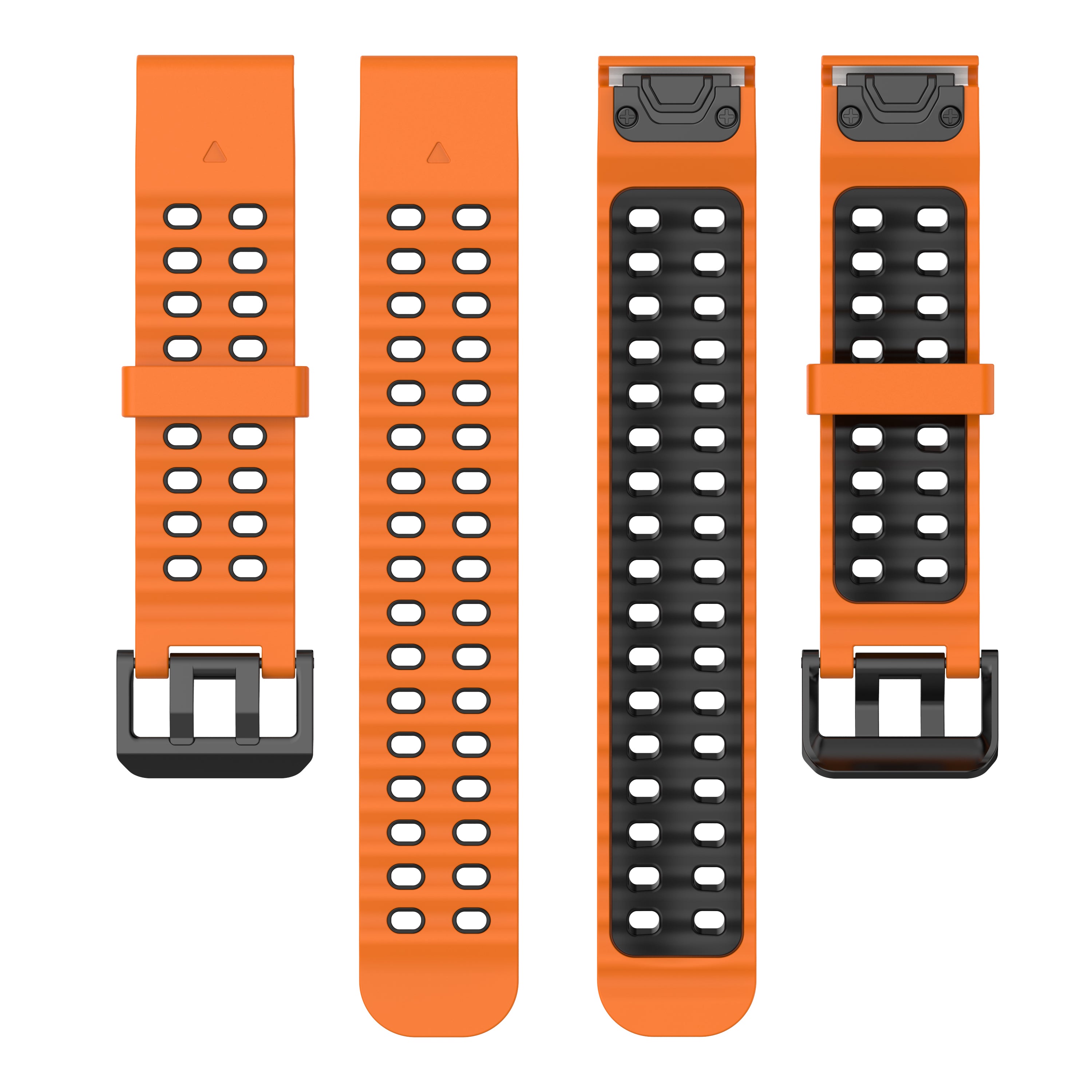 Garmin Fenix 8 Pro - 51mm Wave Sportarmband (Orange/Schwarz)