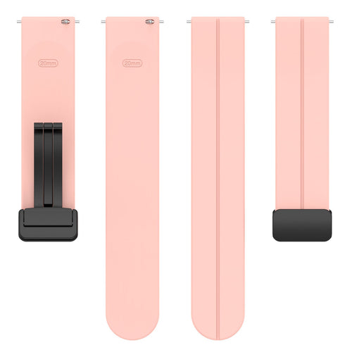 Withings ScanWatch Nova D-Schnalle Silikonarmband (Rosa)
