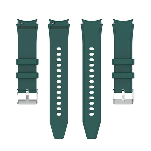 Silicone Strap 'Perfect Fit', laid flat, separate parts, top and underside view