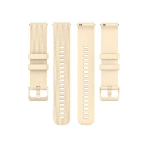 Watch Strap Premium Silicone 20mm - Quick Release (Beige)
