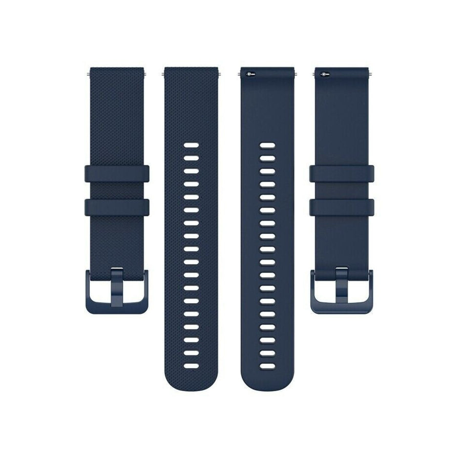 Uhrenarmband luxus Silikon 20mm - Schnellverschluss (Dunkelblau)