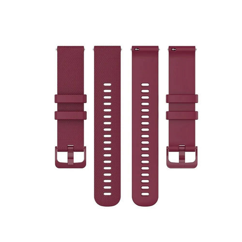 Amazfit Bip 6 luxus Silikonarmband (Weinrot)