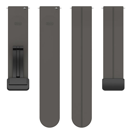 Withings ScanWatch Nova D-Schnalle Silikonarmband (Dunkel Grau)