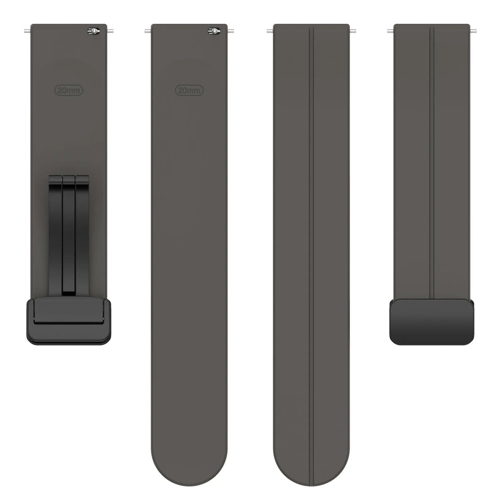 Coros Apex 2 D-Schnalle Silikonarmband (Dunkel Grau)