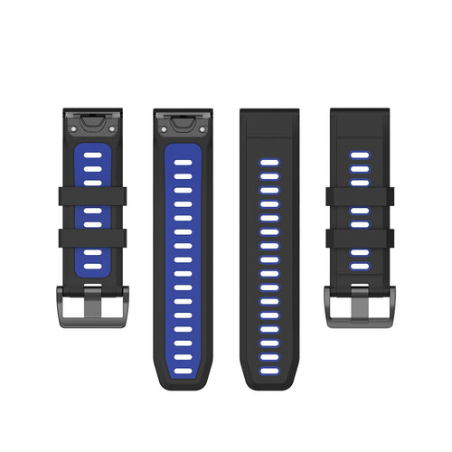 Garmin Descent MK3i - 51mm Sport Strap with Buckle (Black/Blue)