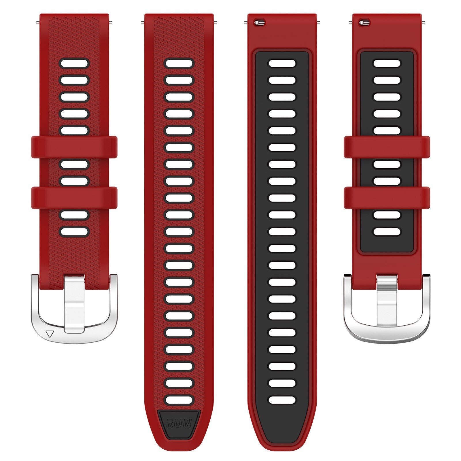 Garmin Vivomove Sport Sportarmband mit Schnalle (Rot/Schwarz)