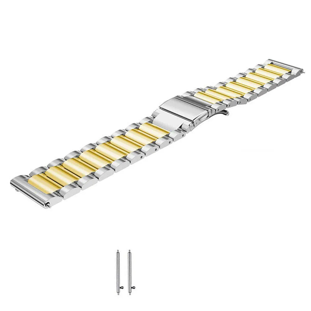 Steel Strap, laid flat, separate parts, top and underside view