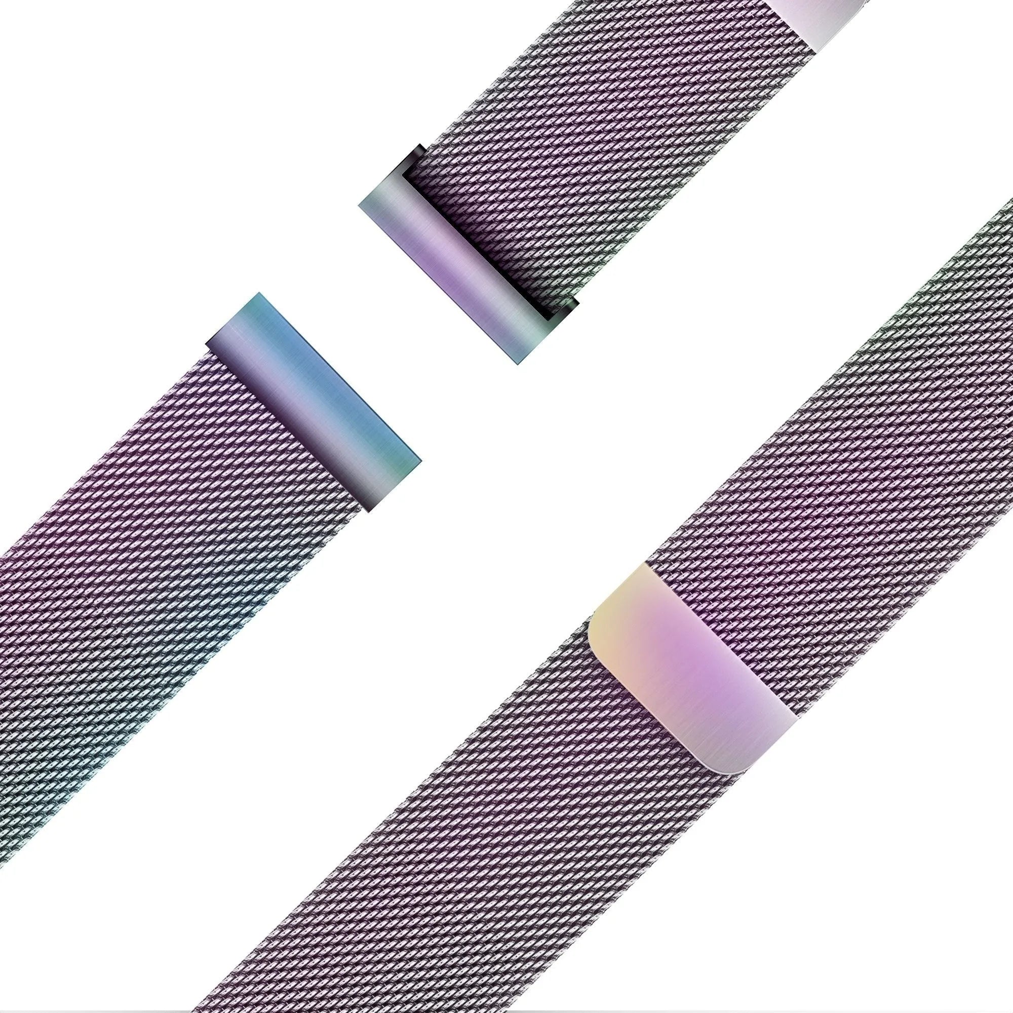 Bandz ICE Smart 3.0 Rectangular 1.78 Milanese Loop Strap (Rainbow)