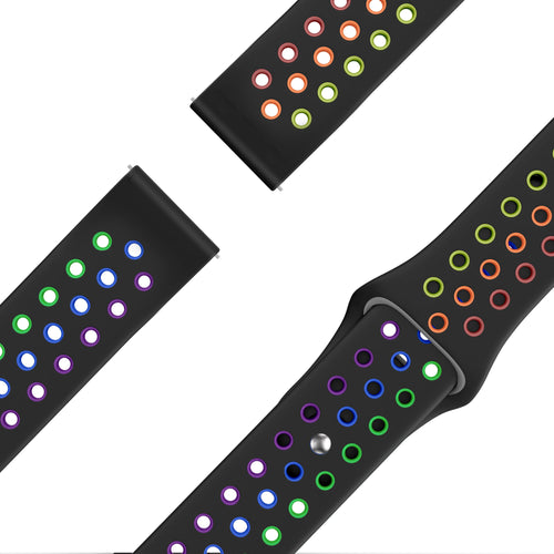 Bandz Amazfit Cheetah 2 Pro Sport Strap 'Deluxe' (Black/Colourful)