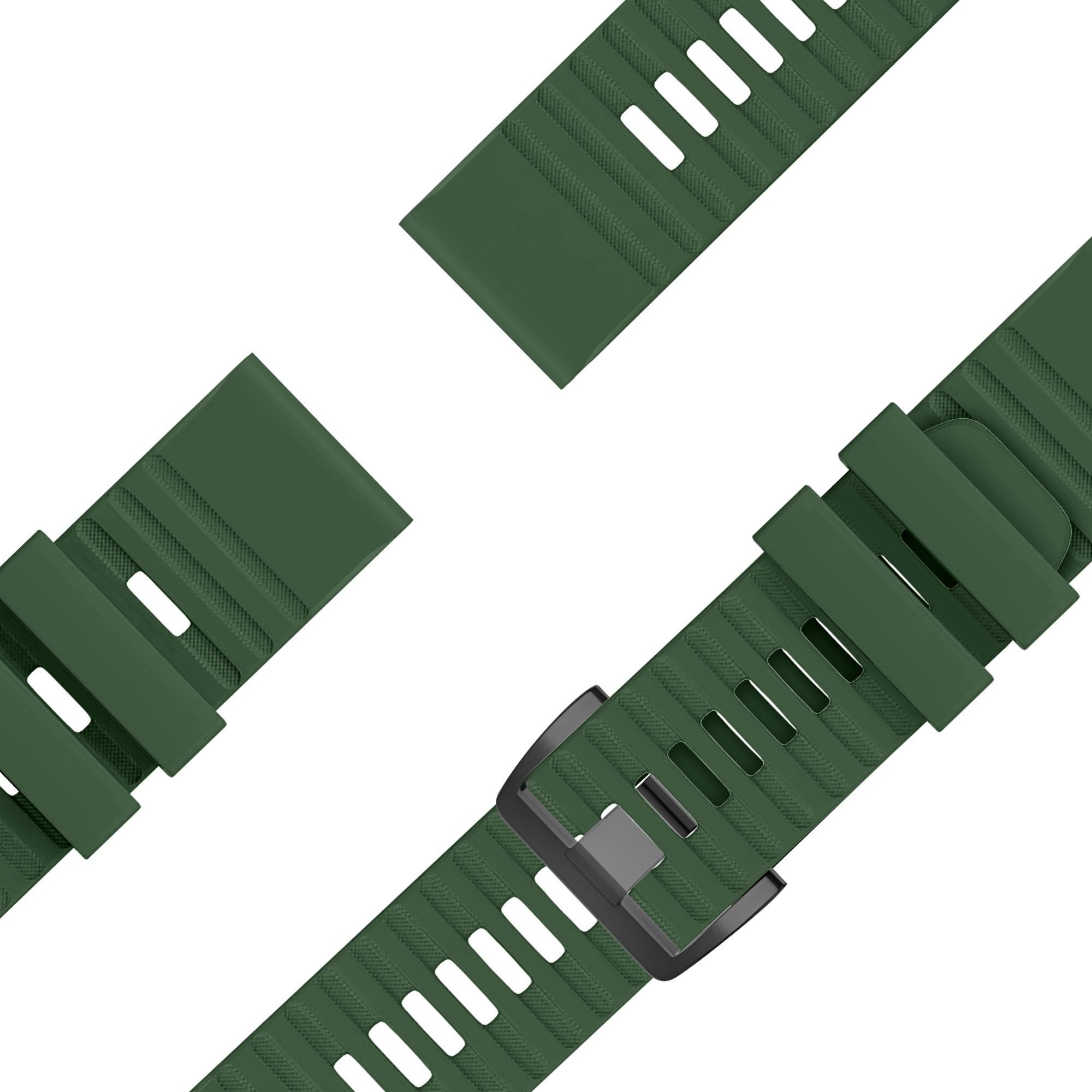 Bandz Garmin Tactix 7 Silikonarmband mit Schnalle (Dunkelgrün)
