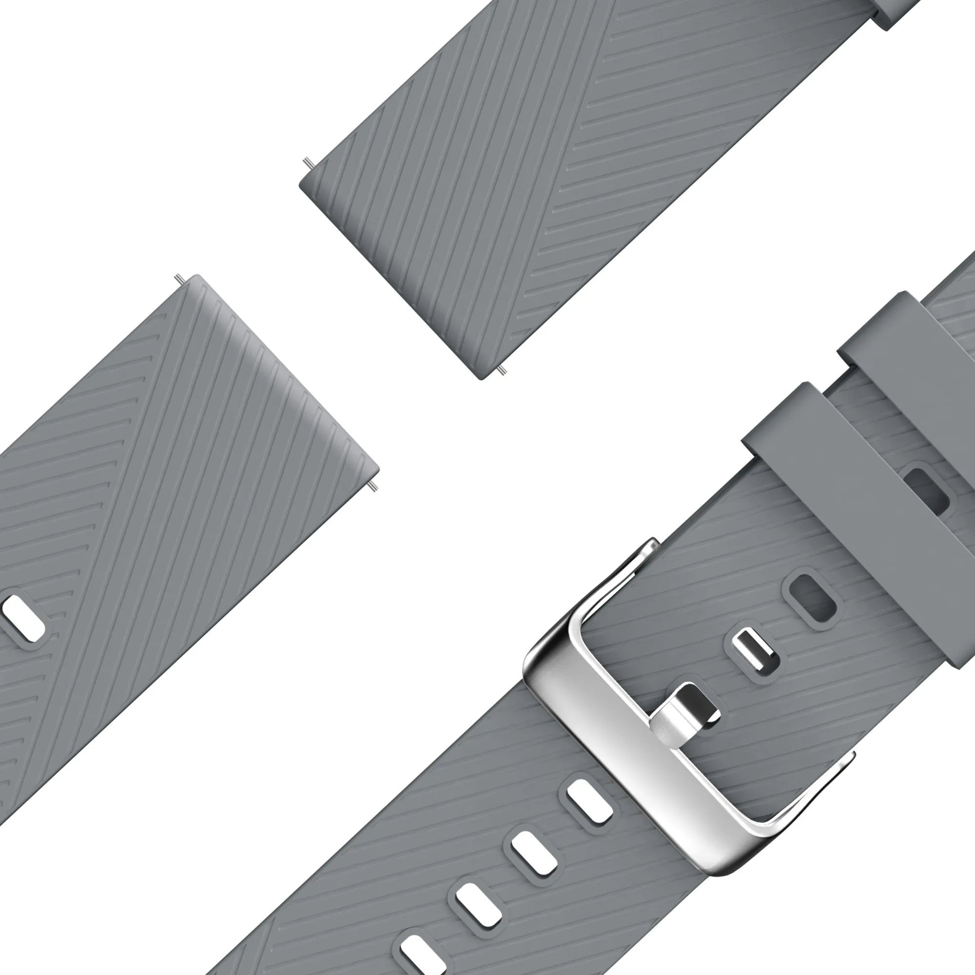 Bandz Suunto 9 Peak Pro Silikonarmband 'Deluxe' (Grau)